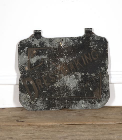19th Century Tole Dressmakers Sign DA9921564