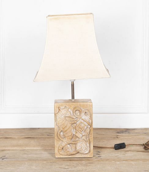 Mid 20th Century Hippocampe Stoneware Table Lamp LT2927106
