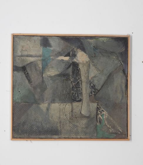 Mid-Century Abstract Painted Collage WD3030796