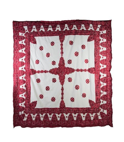 Moroccan Silk Embroidered Throw RT0153923