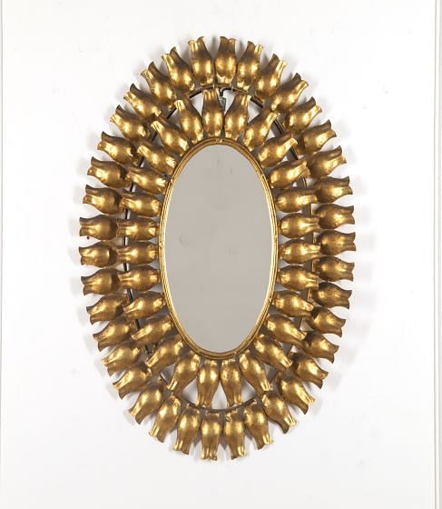 Oval Gilded and Back-lit Mirror MI3019884