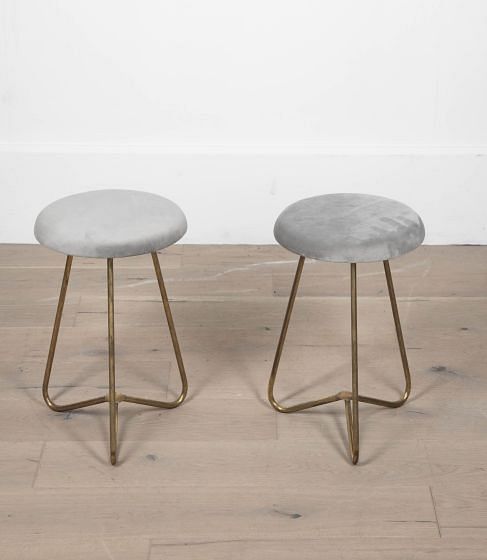 Pair of 20th Century Brass Stools ST3032883