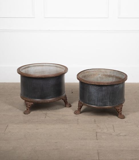 Pair of 20th Century Metal Planters GA2029271