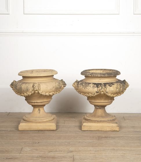 Pair of Terracotta Garden Urns by J. M. Blashfield GA0916039