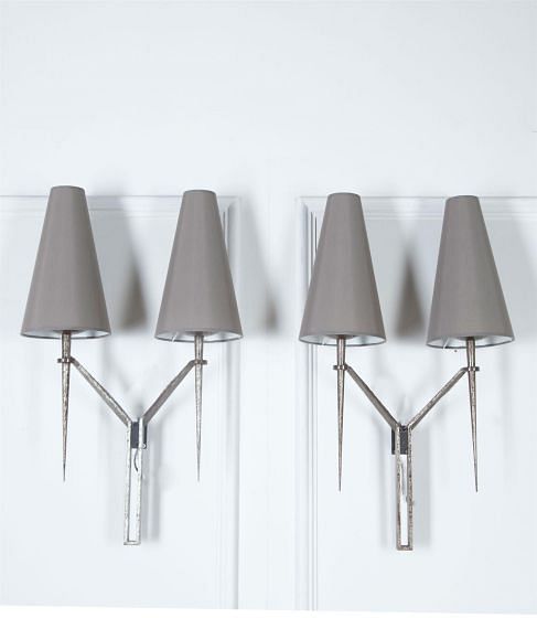 Pair of Large Wall Lights by Maison Bataillard LW3061116