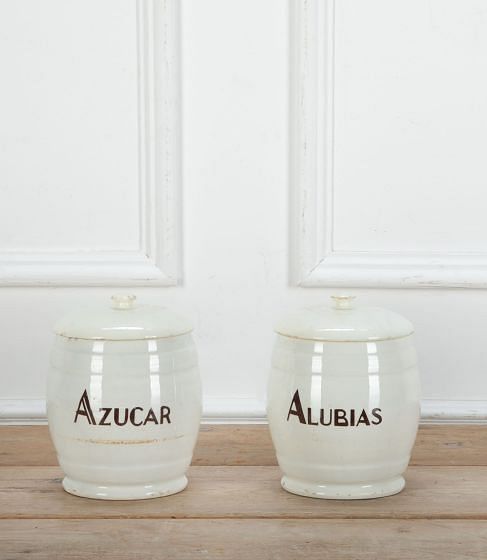Pair of Spanish Early 20th Century Delicatessen Shop Counter Barrels DA2334606