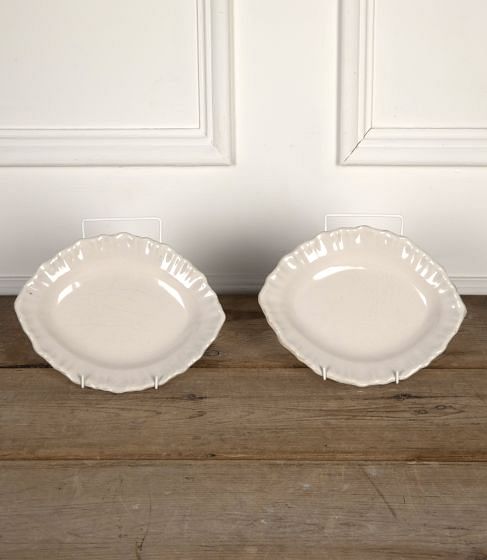 Pair of 20th Century White Ceramic Serving Dishes DA9026604