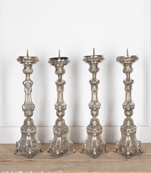 Set of 19th Century French Silverplate Pricket Sticks DA1528726