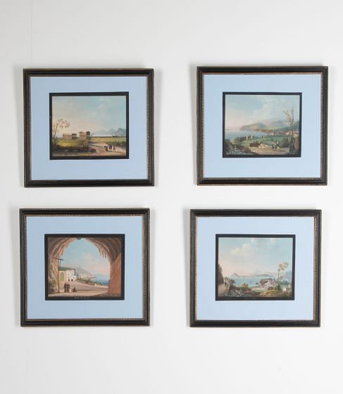 Set of Four 19th Century Gouache Paintings WD0326517