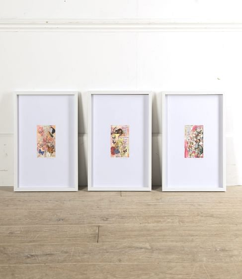 Set of Contemporary Mixed Media Collages WD3010567