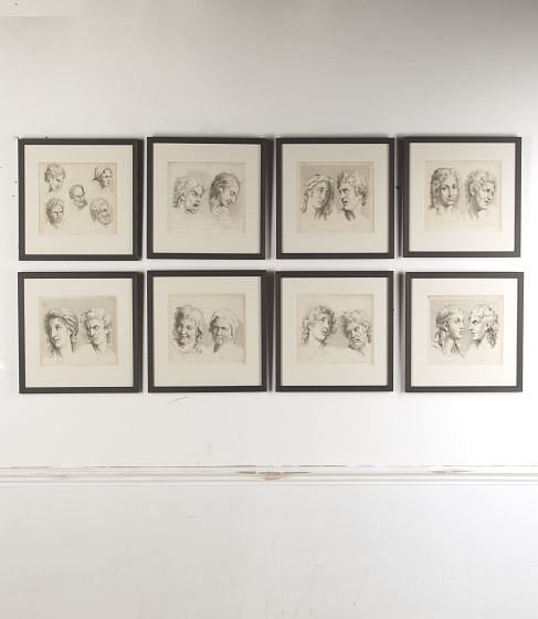 Set of Eight Engravings of Facial Expressions from Ackermann's 'Cabinet of Arts' WD8015119