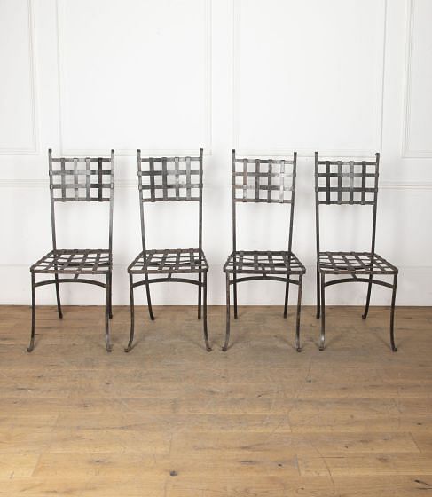 Set of Four Contemporary Garden Chairs GA2033575