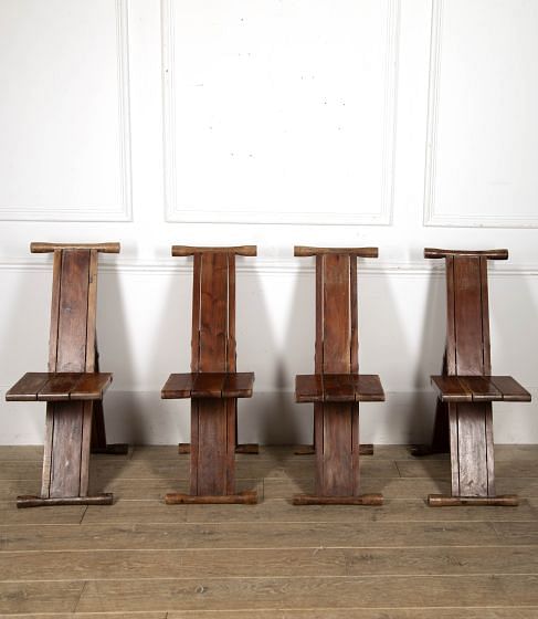Set of Stylish Mid Century Folding Chairs CH4118553