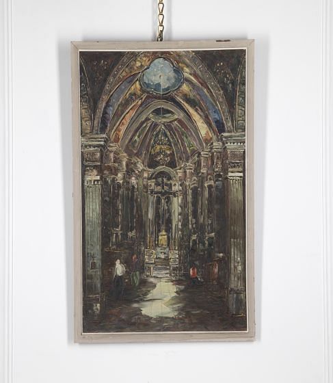 Signed Oil On Canvas By Andre le Trapezienne WD1528766