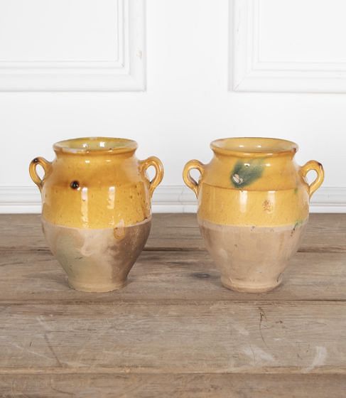 Small 19th Century French Yellow Glaze Confit Pot DA2330213
