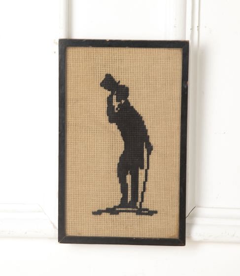 19th Century English Silhouette Needlepoint WD3720754