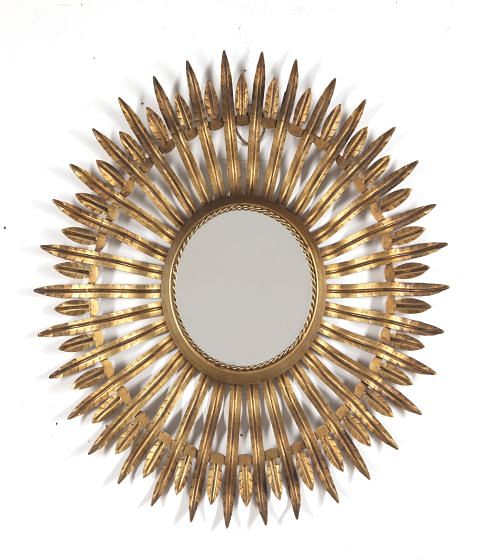 20th Century Spanish Leaf Mirror MI3023101