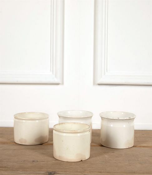 Medium French White Porcelain Pate Jars DA4461567