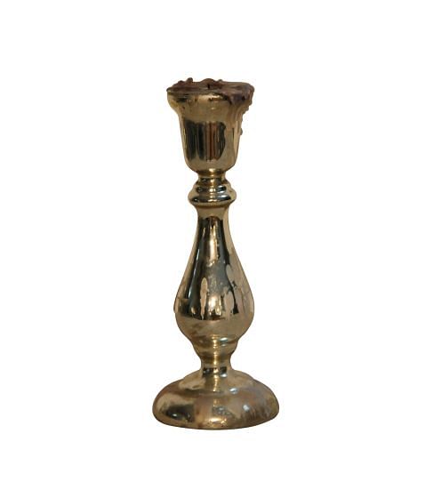 19th Century Mercury Glass Candlestick DA010032