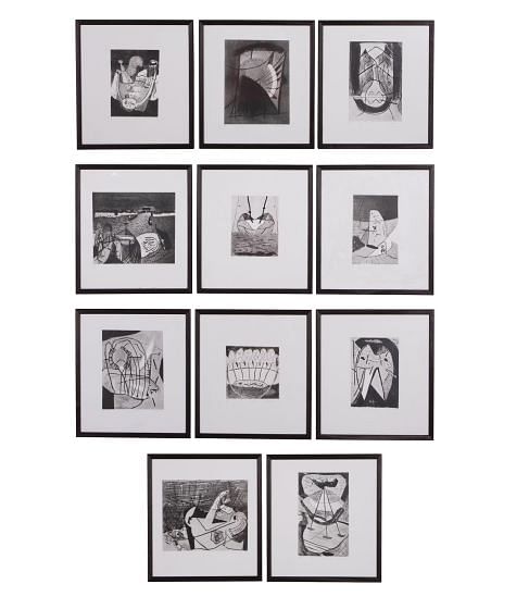 Set of Eleven A/P Engravings by N. Hilton WD9057840