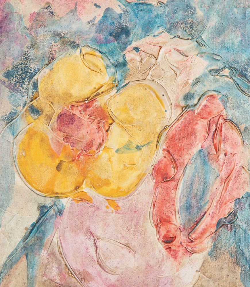 20th Century Abstract Painting on Gesso WD3034862