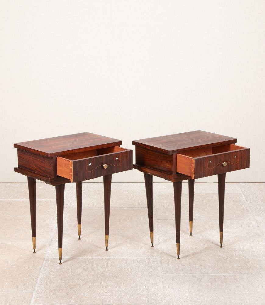 Pair of Mid-Century Italian Bedside Cabinets BD8542614