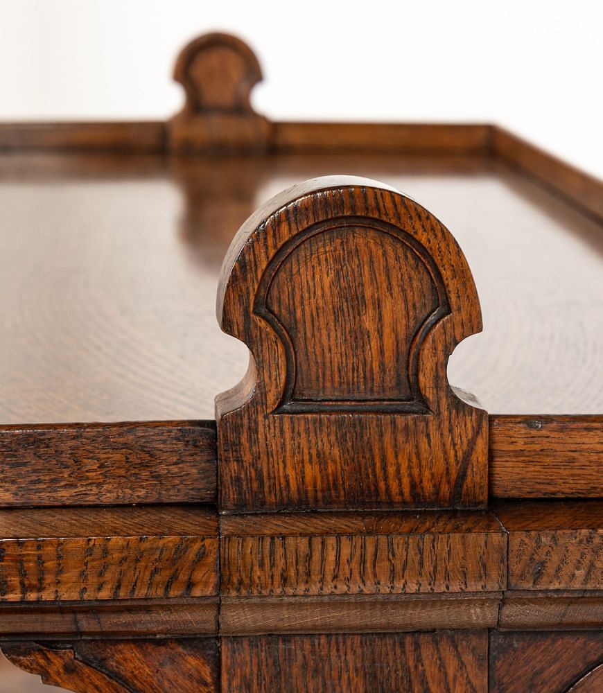 19th Century English Regency Oak Dumb Waiter BK0640641