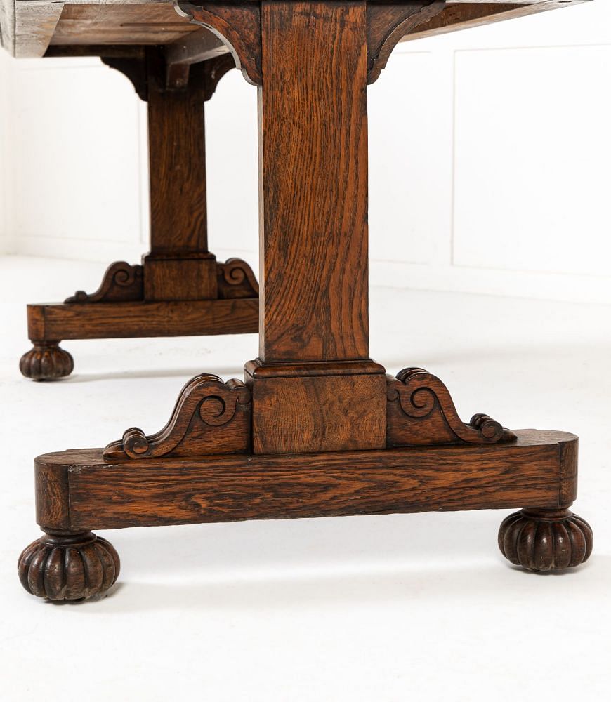 19th Century English Regency Oak Dumb Waiter BK0640641