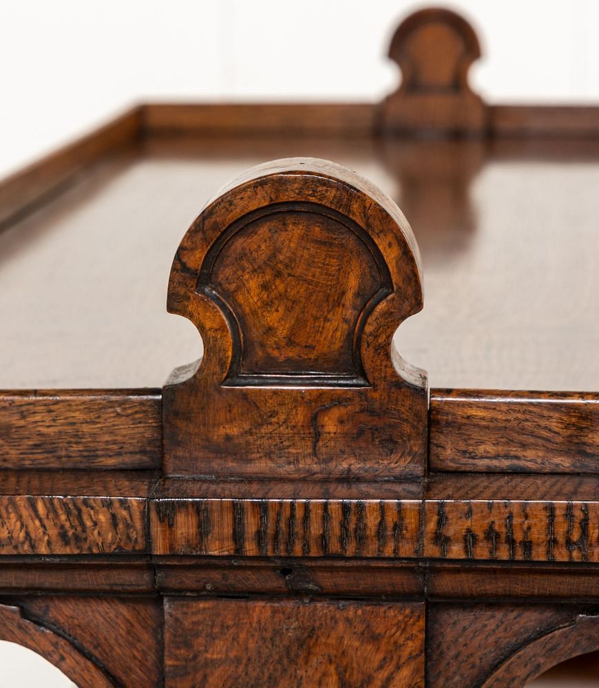 19th Century English Regency Oak Dumb Waiter BK0640641