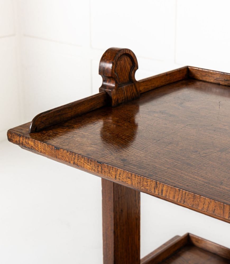 19th Century English Regency Oak Dumb Waiter BK0640641