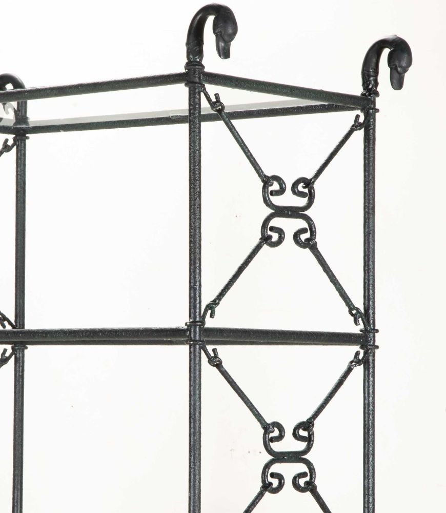 SALE: 20th Century French Metal Etagère Display Shelves BK0742313