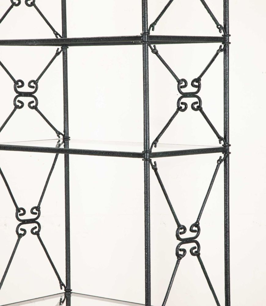 SALE: 20th Century French Metal Etagère Display Shelves BK0742313
