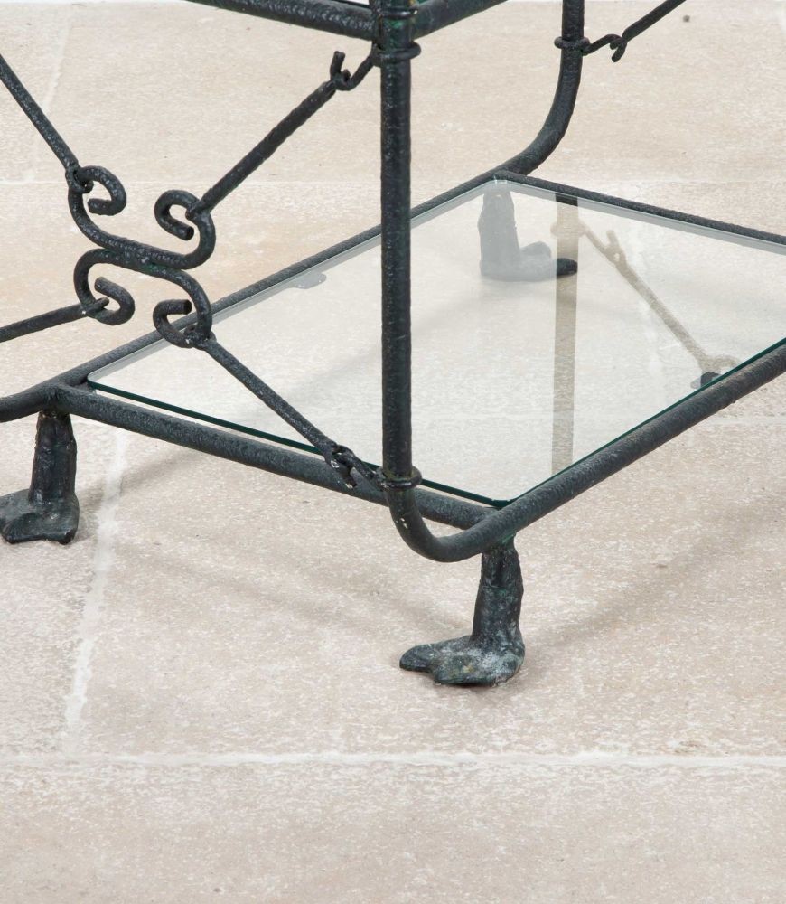 SALE: 20th Century French Metal Etagère Display Shelves BK0742313