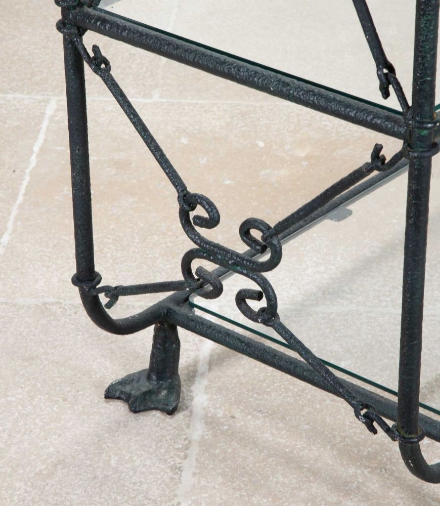 SALE: 20th Century French Metal Etagère Display Shelves BK0742313