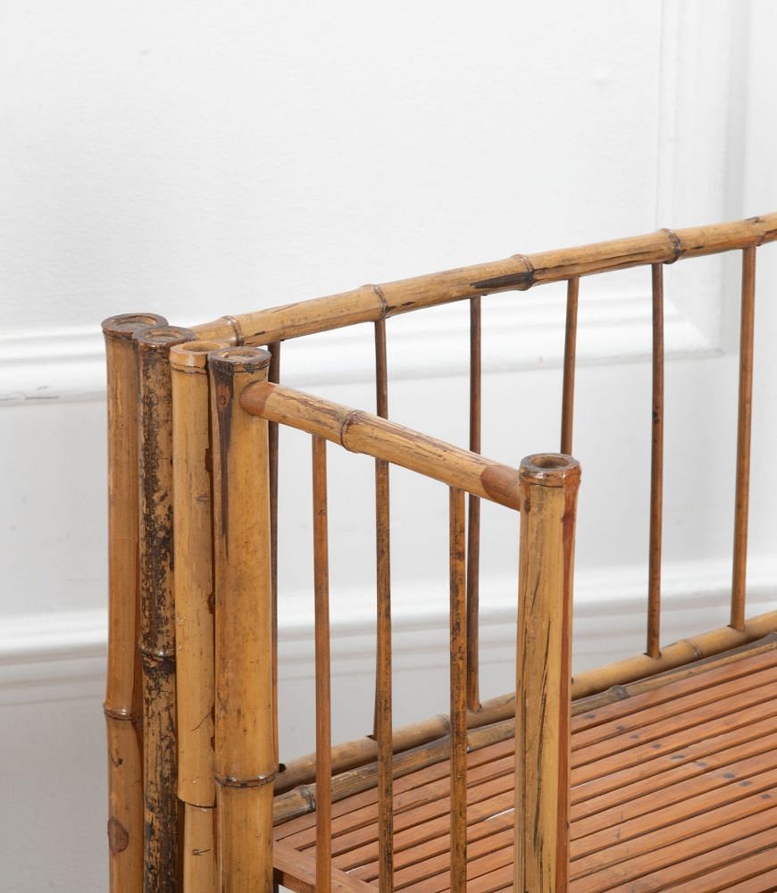 Pair of 20th Century French Folding Bamboo Bookcase Shelves BK1539443