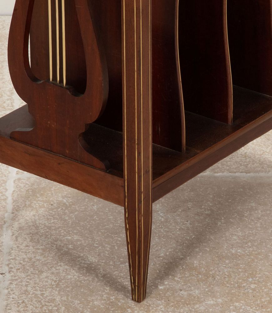 Tall 19th Century French Mahogany Canterbury BK1542000