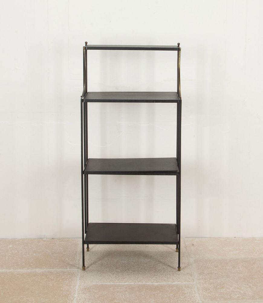 Mid-Century French Iron and Brass Étagère BK5241919