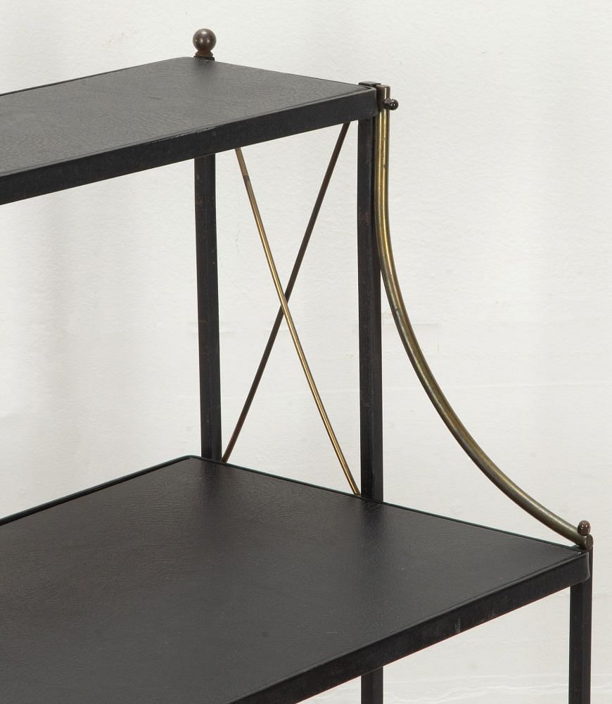 Mid-Century French Iron and Brass Étagère BK5241919