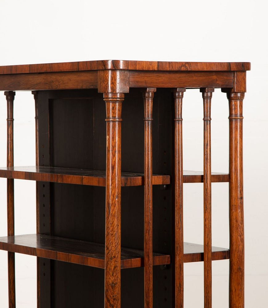 19th Century Regency Rosewood Double Sided Bookcase BK8041749