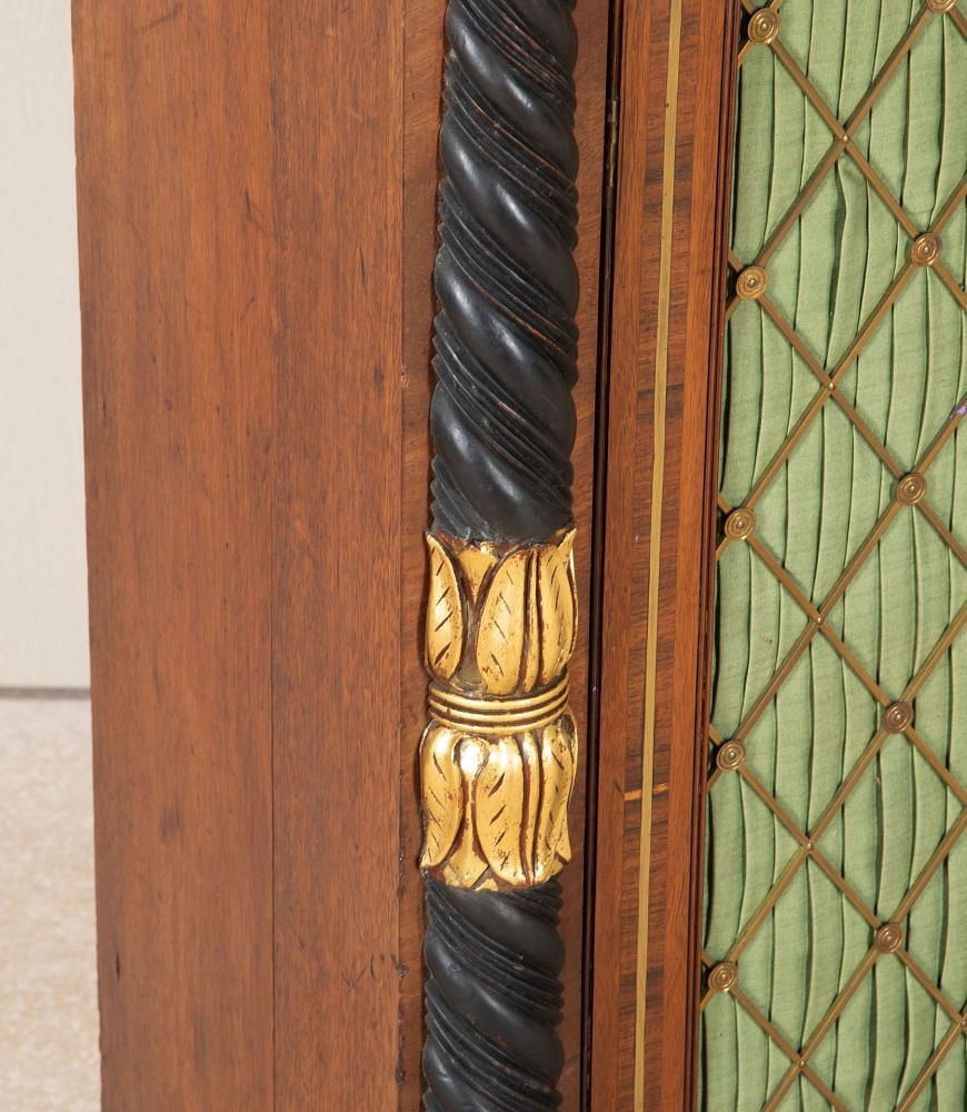 19th Century English Regency Style Marble Top Cabinet BU2542797