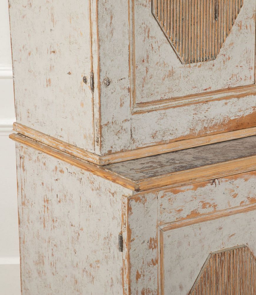 19th Century Swedish Two Part Gustavian Cabinet BU6040491
