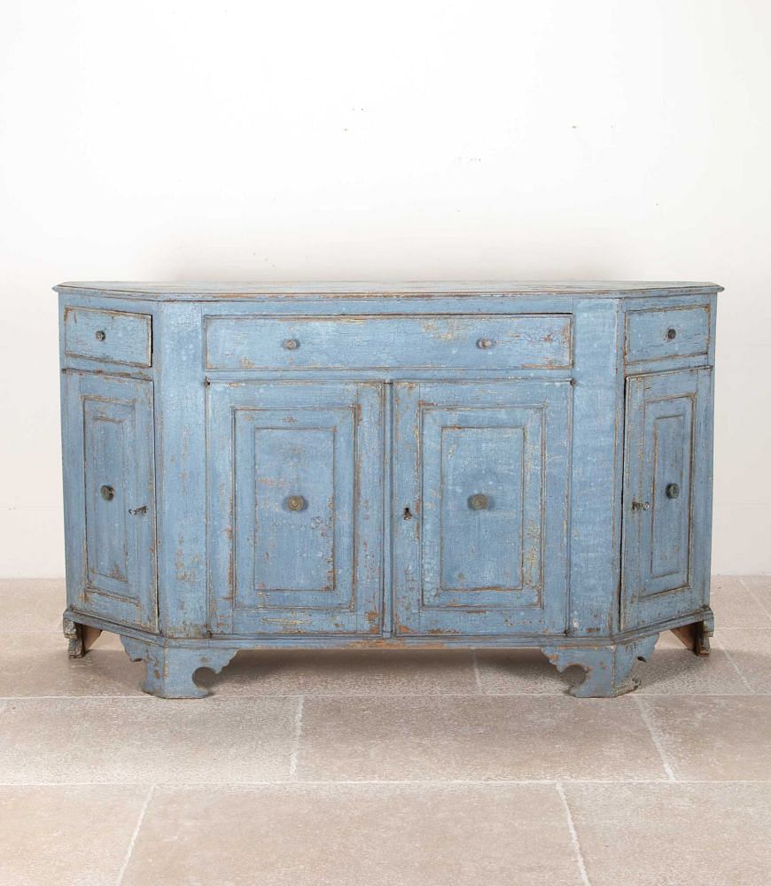 Early 19th Century Italian Trapezoid Credenza Buffet BU7542212