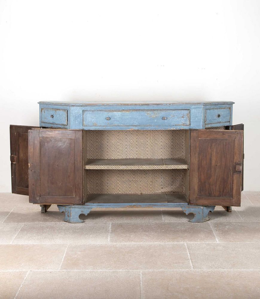 Early 19th Century Italian Trapezoid Credenza Buffet BU7542212