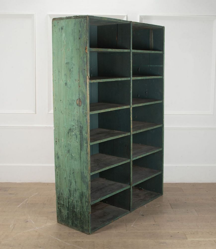 Set of 20th Century French Green Painted Shelves CA4241370