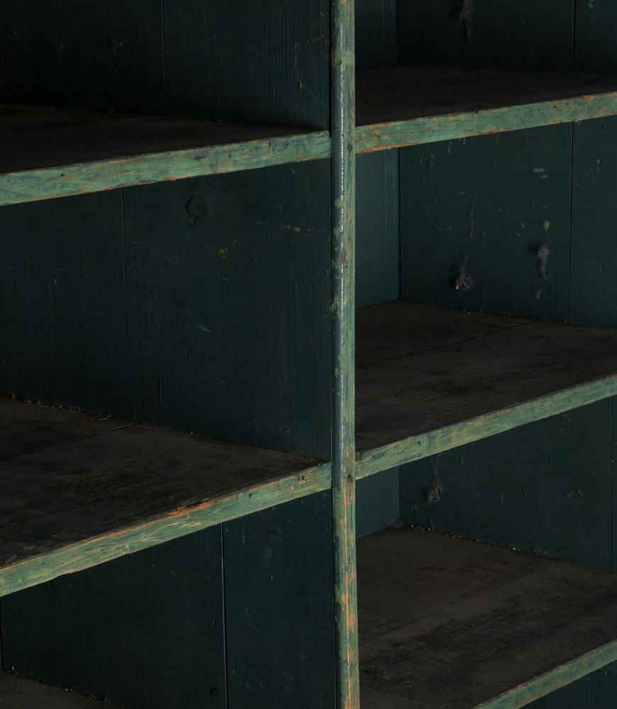 Set of 20th Century French Green Painted Shelves CA4241370