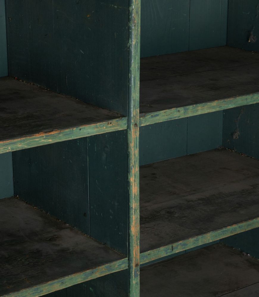Set of 20th Century French Green Painted Shelves CA4241370