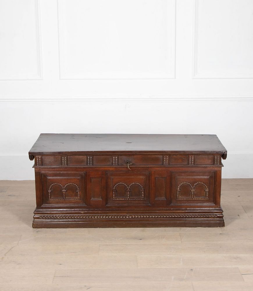 17th Century Spanish Walnut Coffer CB2836515