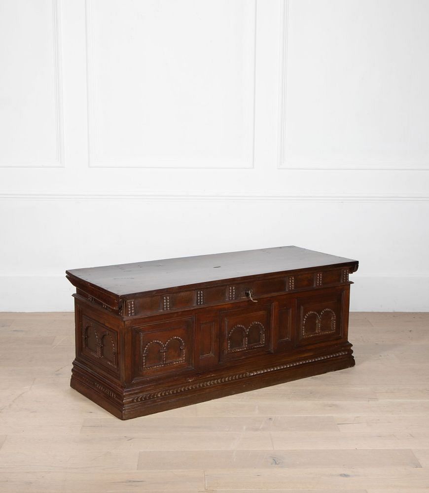 17th Century Spanish Walnut Coffer CB2836515