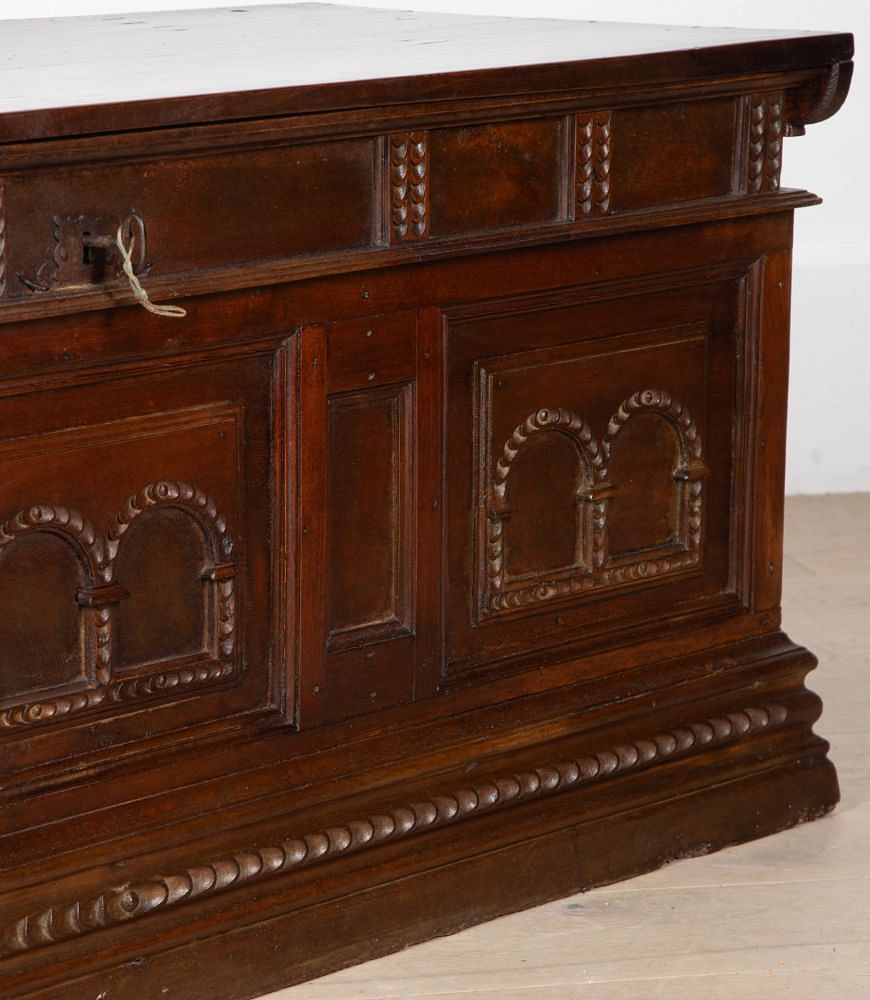 17th Century Spanish Walnut Coffer CB2836515