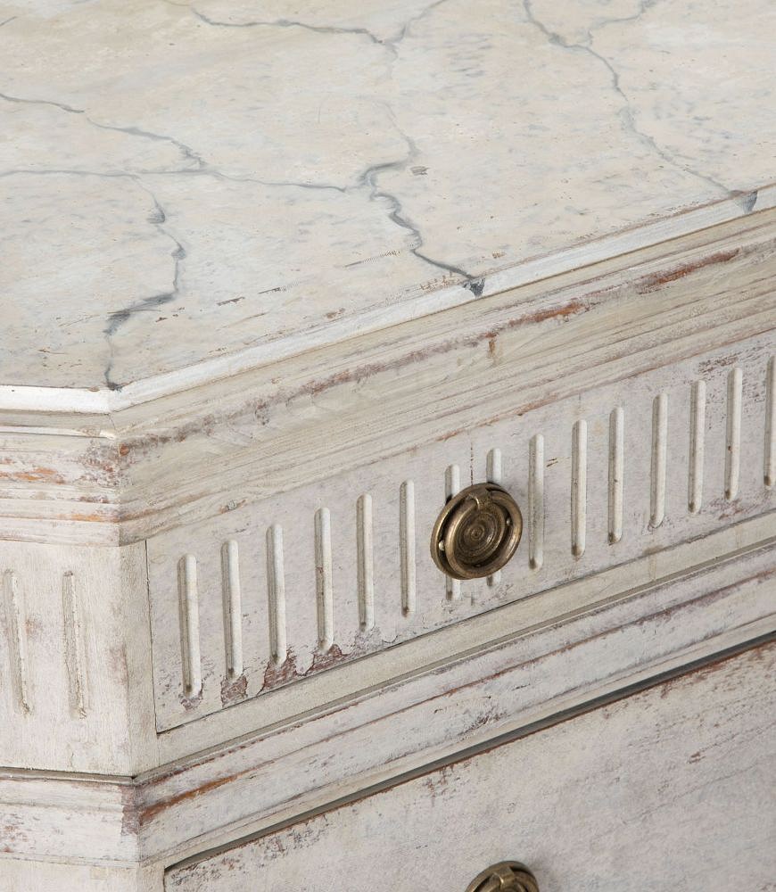 Pair of 20th Century Swedish Gustavian Style Chests of Drawers CC1342379